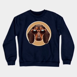 Retro Dachshund Dog Lover Retro Crewneck Sweatshirt